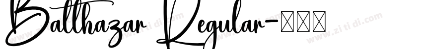 Balthazar Regular字体转换